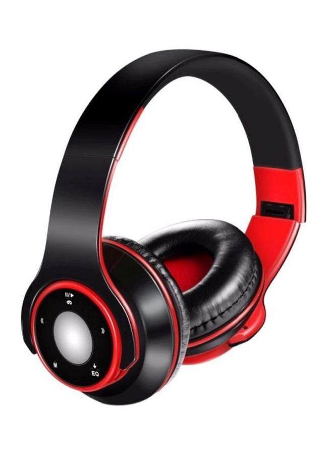 Beauenty Stereo Bluetooth Over-Ear Headphones With Mic Black/Red - Image 1