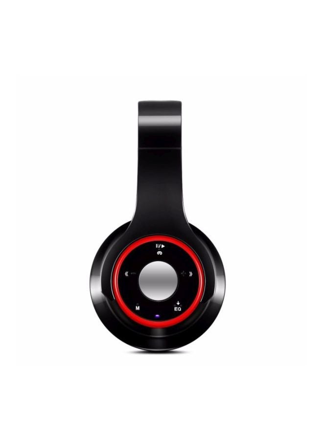 Beauenty Stereo Bluetooth Over-Ear Headphones With Mic Black/Red - Image 4