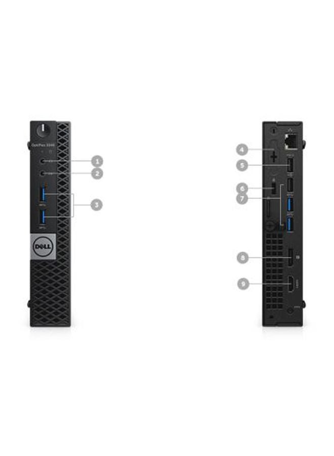 OptiPlex 3040 Micro Tower PC With Core i3 Processor/4GB RAM/500GB HDD Black