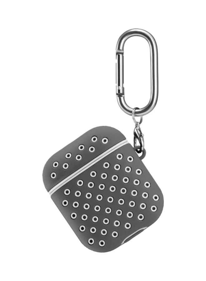 مارجون غطاء حماية واقٍ مزوَّد بمشبك تعليق لسماعات آير بود من أبل رمادي / أبيض - Image 3