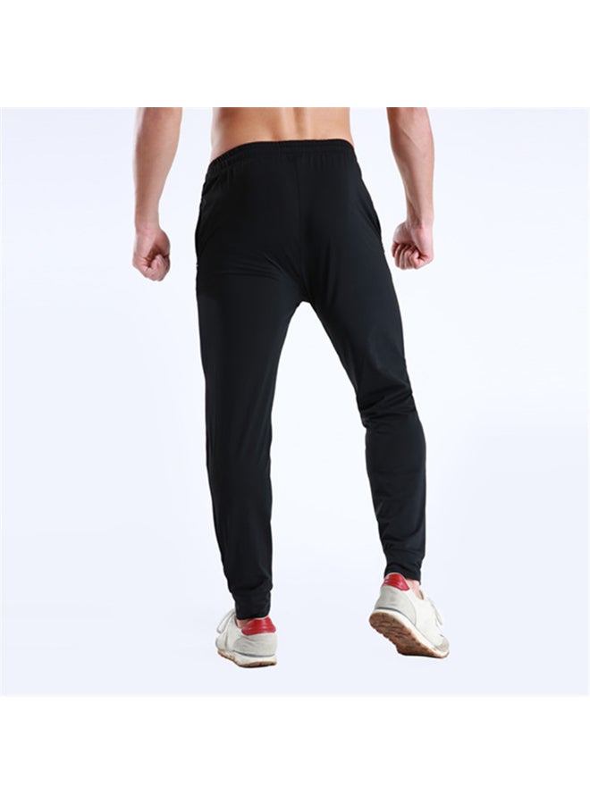بنطال رياضي خفيف جيد التهوية برباط أسود - Image 2
