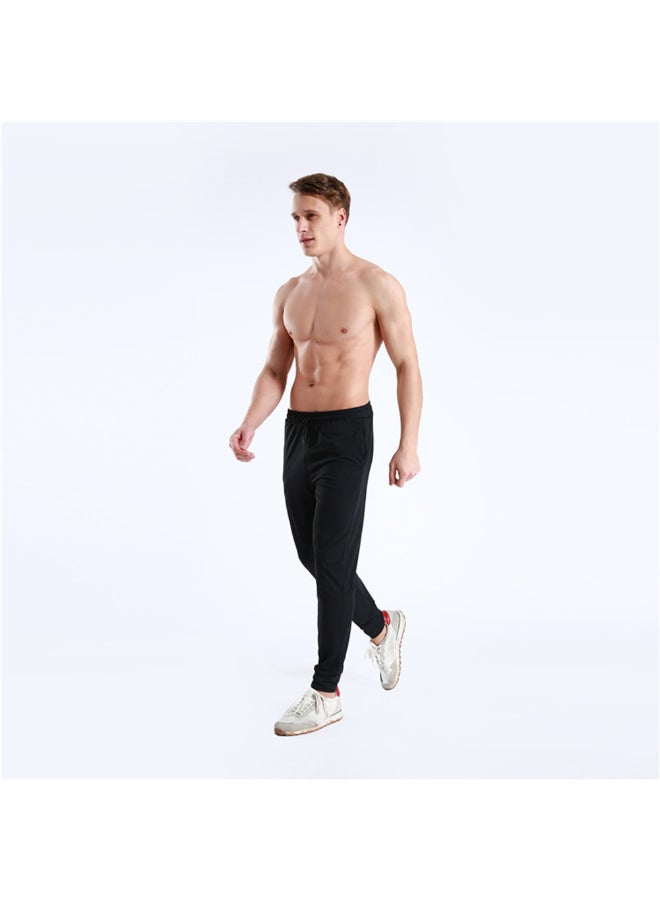 بنطال رياضي خفيف جيد التهوية برباط أسود - Image 5