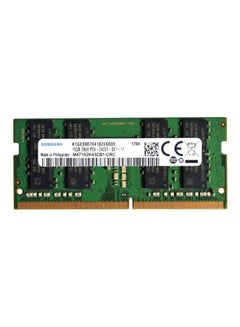 سامسونج ذاكرة رام DDR4 PC4-19200 بتردد 2400 ميجاهرتز وذاكرة 260 PIN SODIMM وذاكرة CL 17 وجهد تشغيل 1.2 فولت أخضر/أسود/ذهبي  - Image 1