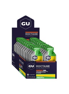Roctane Ultra Endurance Energy Gel 24 Sachets Box - Pineapple