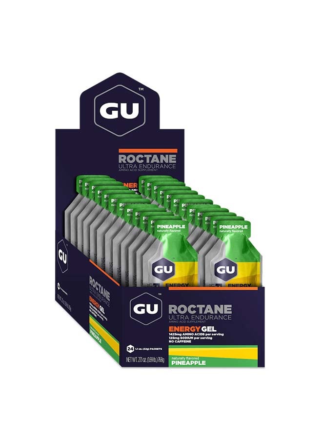 GU Energy Labs - Roctane Ultra Endurance Energy Gel 24 Sachets Box - Pineapple - Image 1