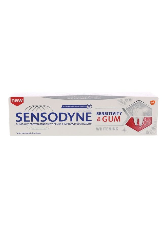 Sensodyne Sensitivity And Gum Whitening Toothpaste Multicolour 75ml