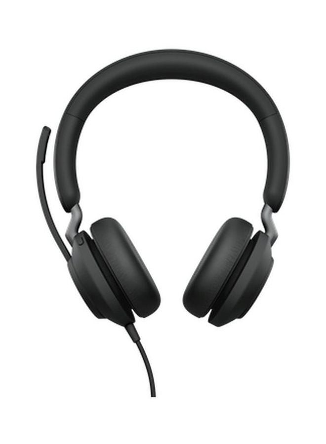 جابرا سماعة إيفولف 2 40 بمنفذ USB-C وبصوت ستيريو UC أسود - Image 2