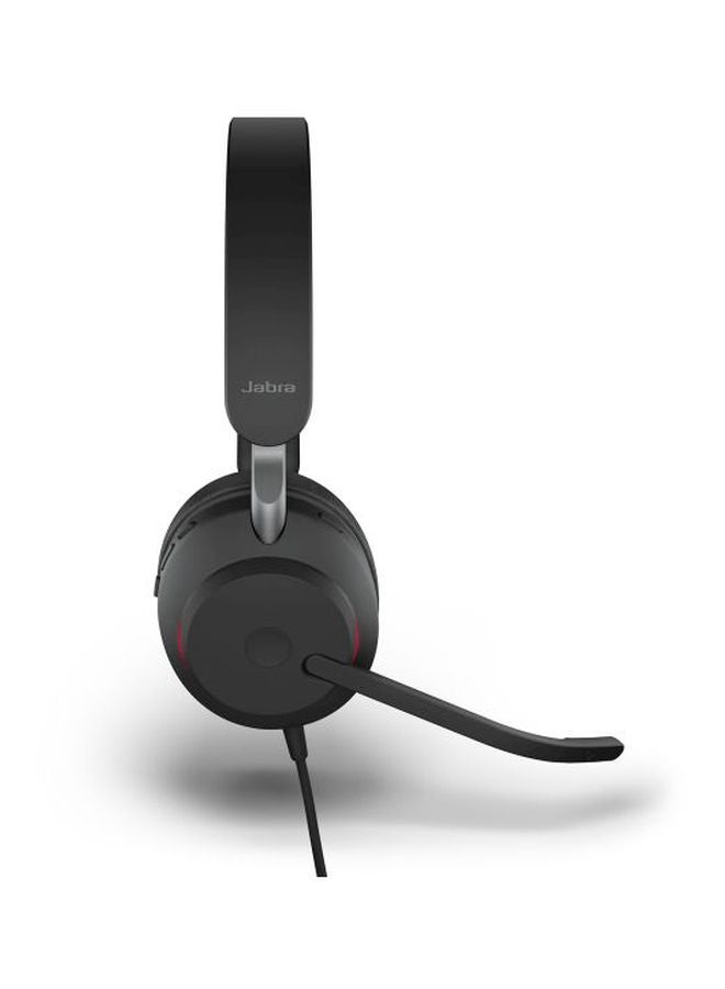 جابرا سماعة إيفولف 2 40 بمنفذ USB-C وبصوت ستيريو UC أسود - Image 4