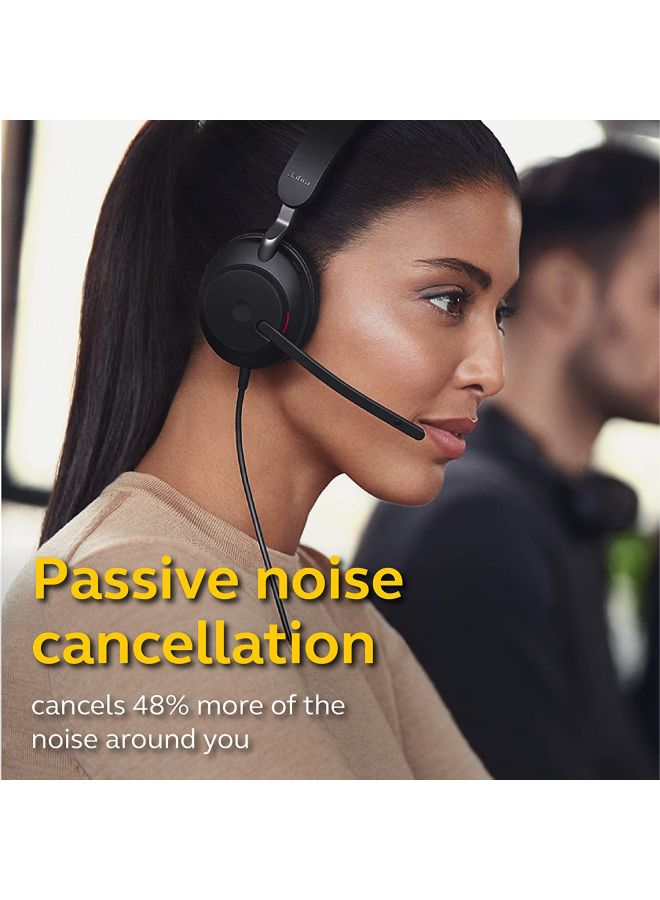 جابرا سماعة إيفولف 2 40 بمنفذ USB-C وبصوت ستيريو UC أسود - Image 5