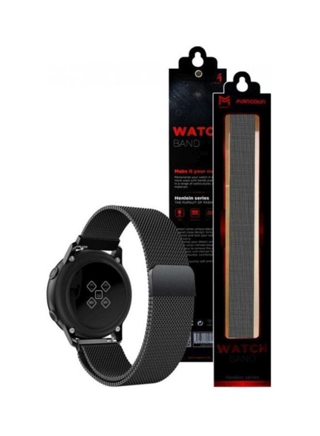 MARGOUN - Replacement Band For Samsung Galaxy Watch Active/Active 2 40/44 mm black - Image 1