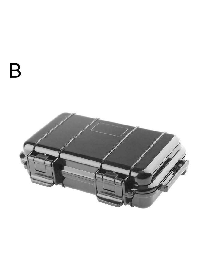 Portable Shockproof Sealed Waterproof Case Silver/Black