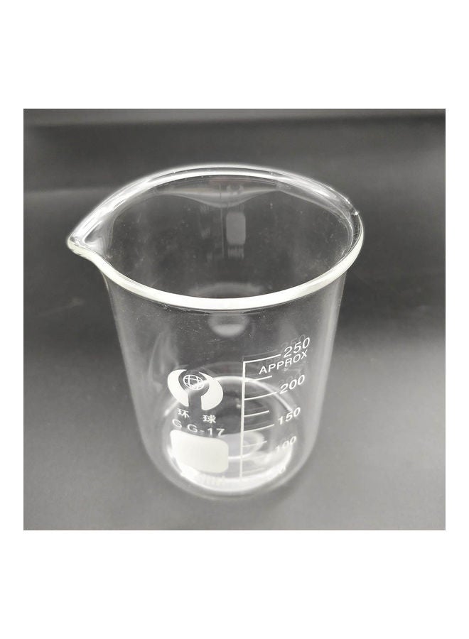 5-Piece Borosilicate Glass Beaker Set Clear