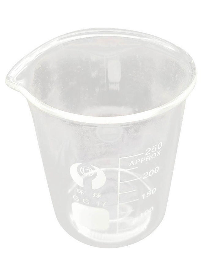 5-Piece Borosilicate Glass Beaker Set Clear