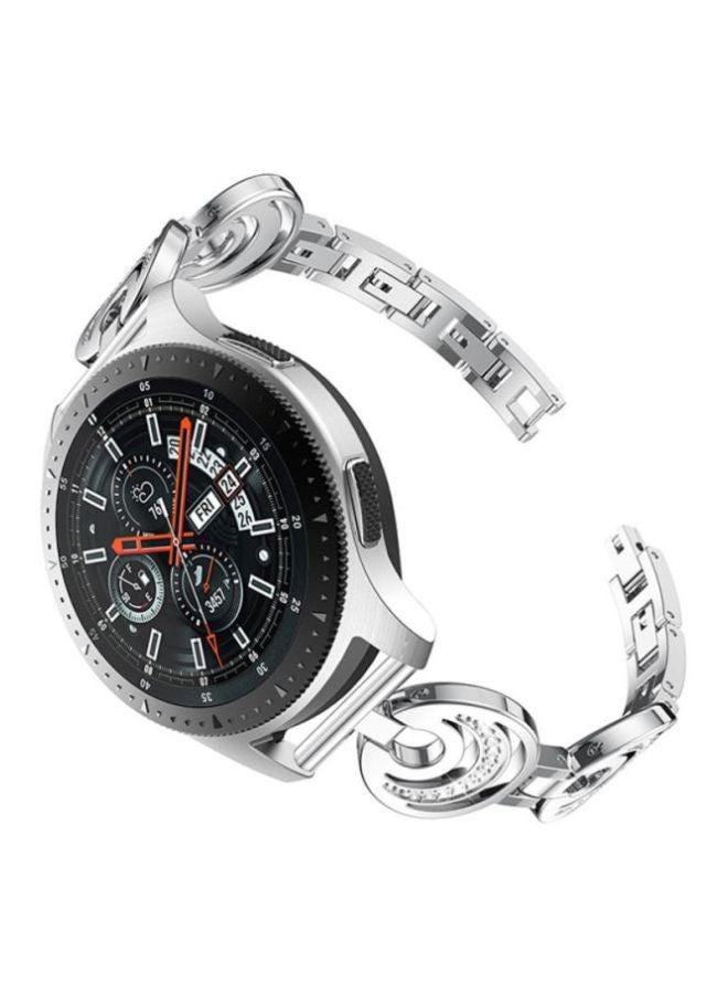 Voberry Replacement Band For Samsung Galaxy Watch 46mm Silver - Image 3