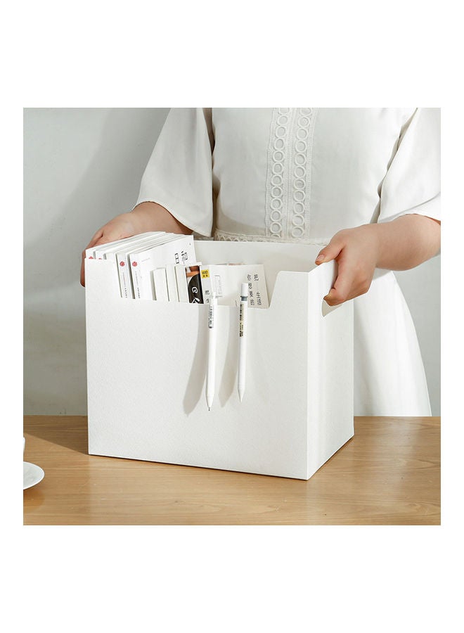 Office Desk Stationery Organizer White - Image 2