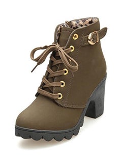 Marten Zipper Ankle Boot Green