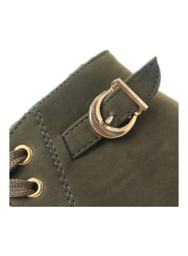 Generic - Marten Zipper Ankle Boot Green - Image 1