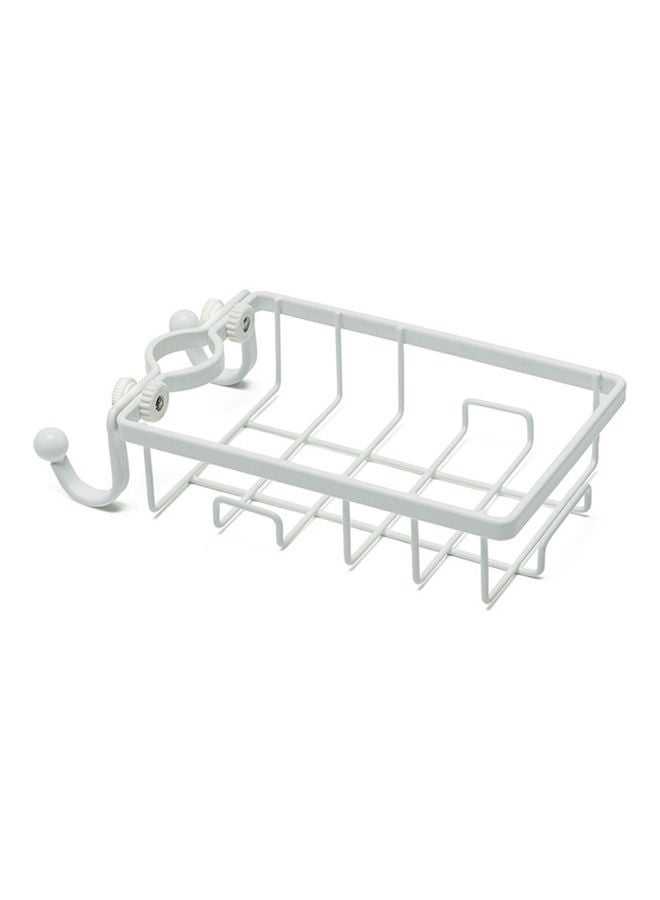 Kitchen Sink Faucet Storage Rack White - Image 1