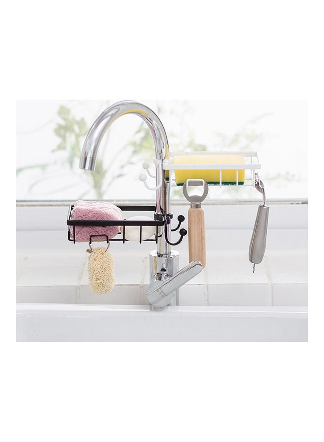 Kitchen Sink Faucet Storage Rack White - Image 2