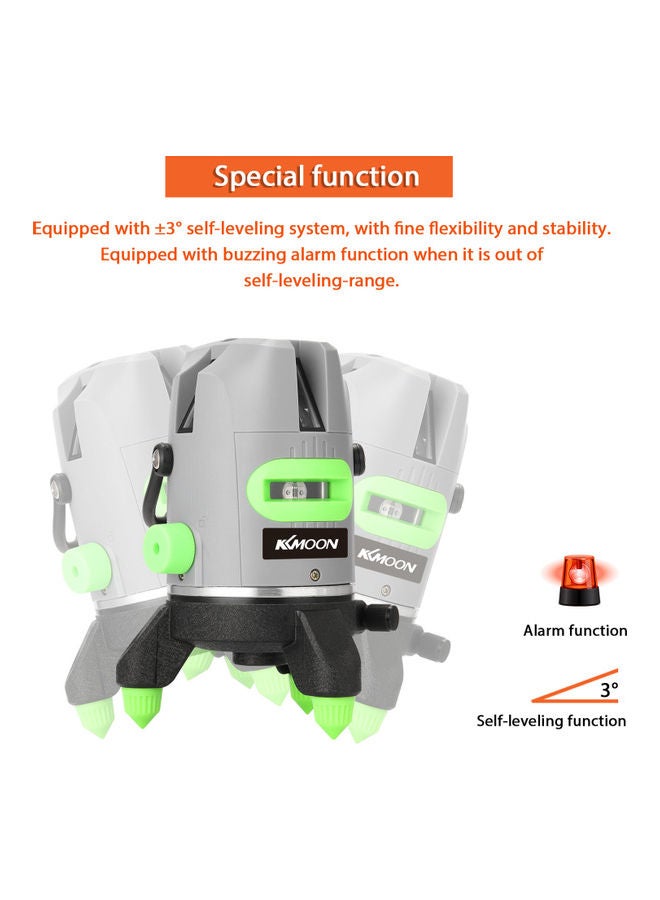 KKmoon Multi Function Automatic 5 Line Laser Level Set Multicolour  - Image 4