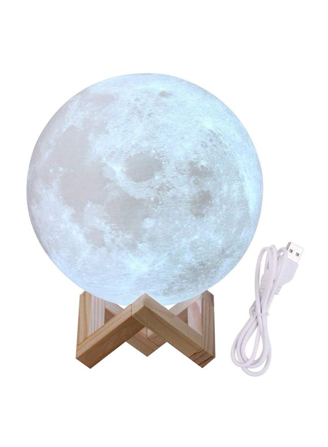 بيوينتي مصباح ليلي LED على شكل قمر بطباعة ثلاثية الأبعاد ذهب / بني - Image 1