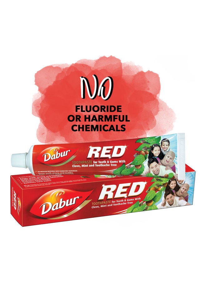 دابر معجون أسنان بتركيبة خاصة أحمر 200جرام - Image 2