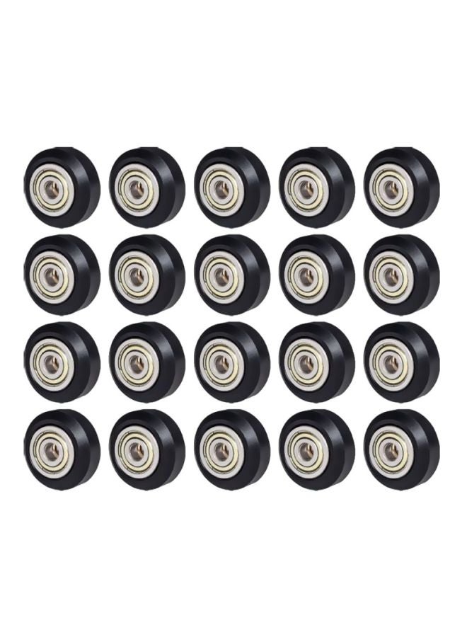 Aibecy 20-Piece Pulley Wheel For 3D Printer Black/Silver  - Image 2