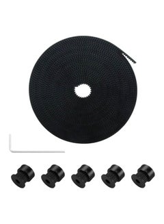 GT2 Timing Belt With Teeth Pulley Wheel For 3D Printer Black