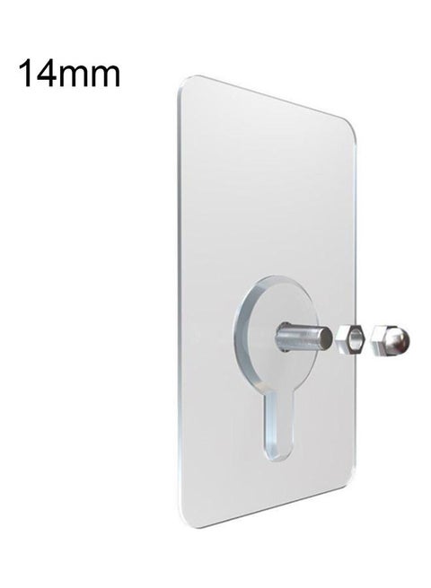 No Punch Strong Adhesive Wall Hook White 14mm
