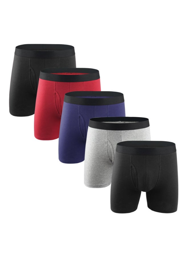Generic - 5 Pack Of Breathable Boxer Brief Multi - Image 1