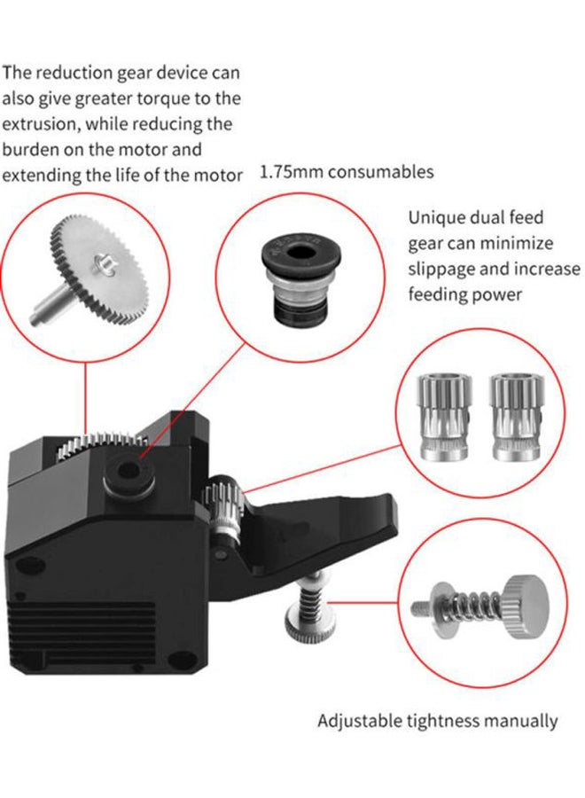Aibecy Left-Hand Metal Extruder For 3D Printer Black  - Image 3