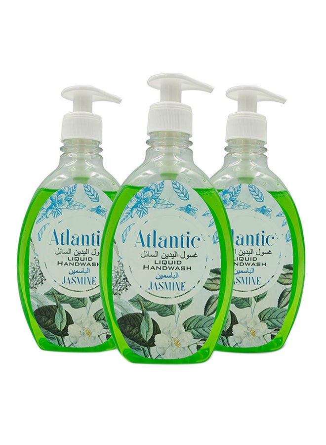 Atlantic - 3-Piece  Jasmine Liquid Hand Wash Pack Green 500ml - Image 1