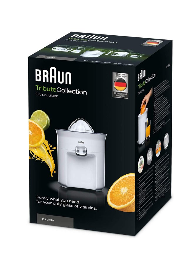 BRAUN - Tribute Collection White Citrus Juicer 350.0 ml 60.0 W CJ3050 Clear/White - Image 1