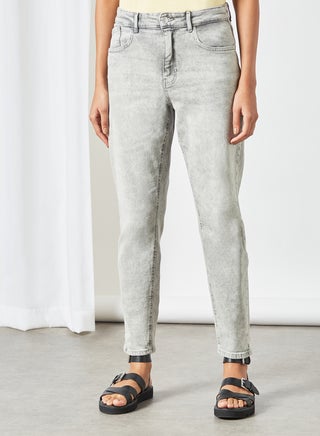 High Waist Slim Mom Jeans Grey - v1623748755/N43709736V_1
