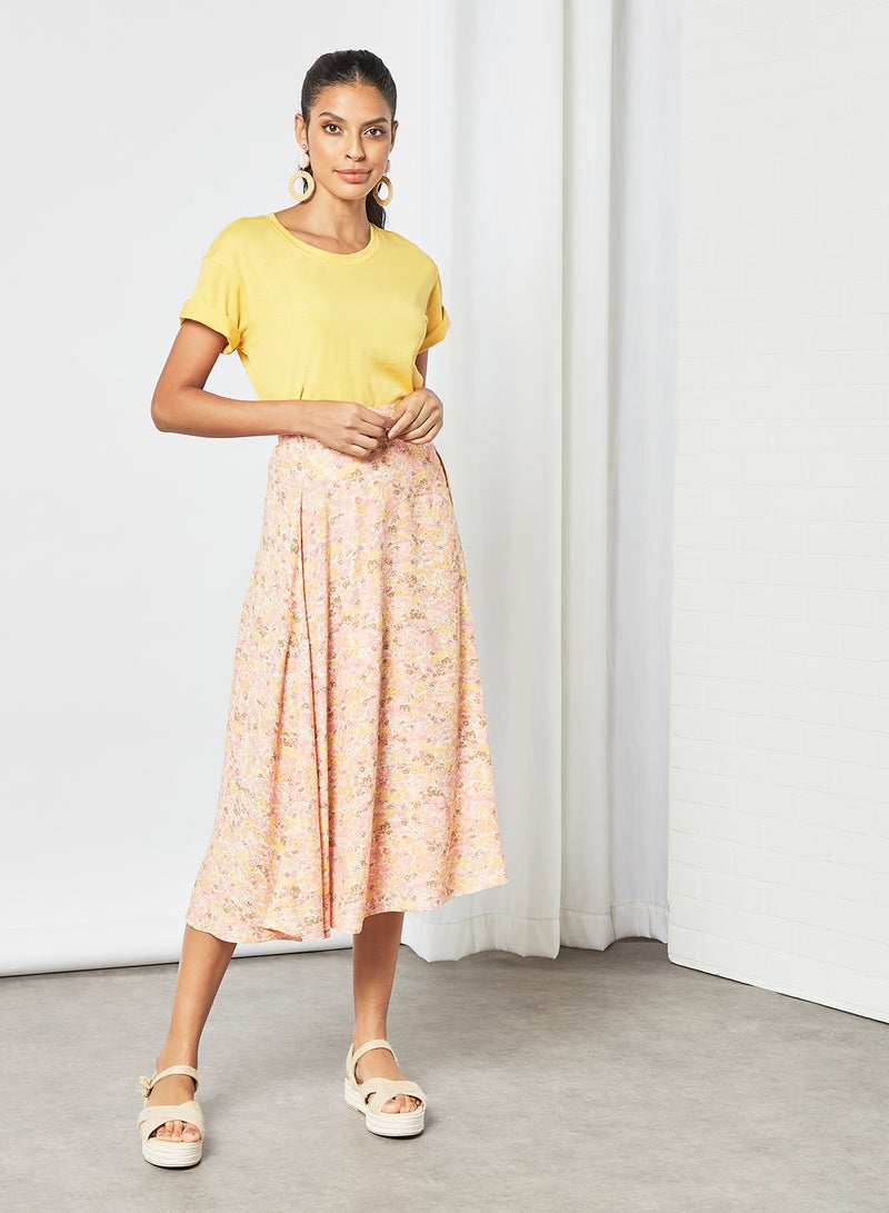 Y.A.S - Midi Wrap Skirt Multicolour - Image 1