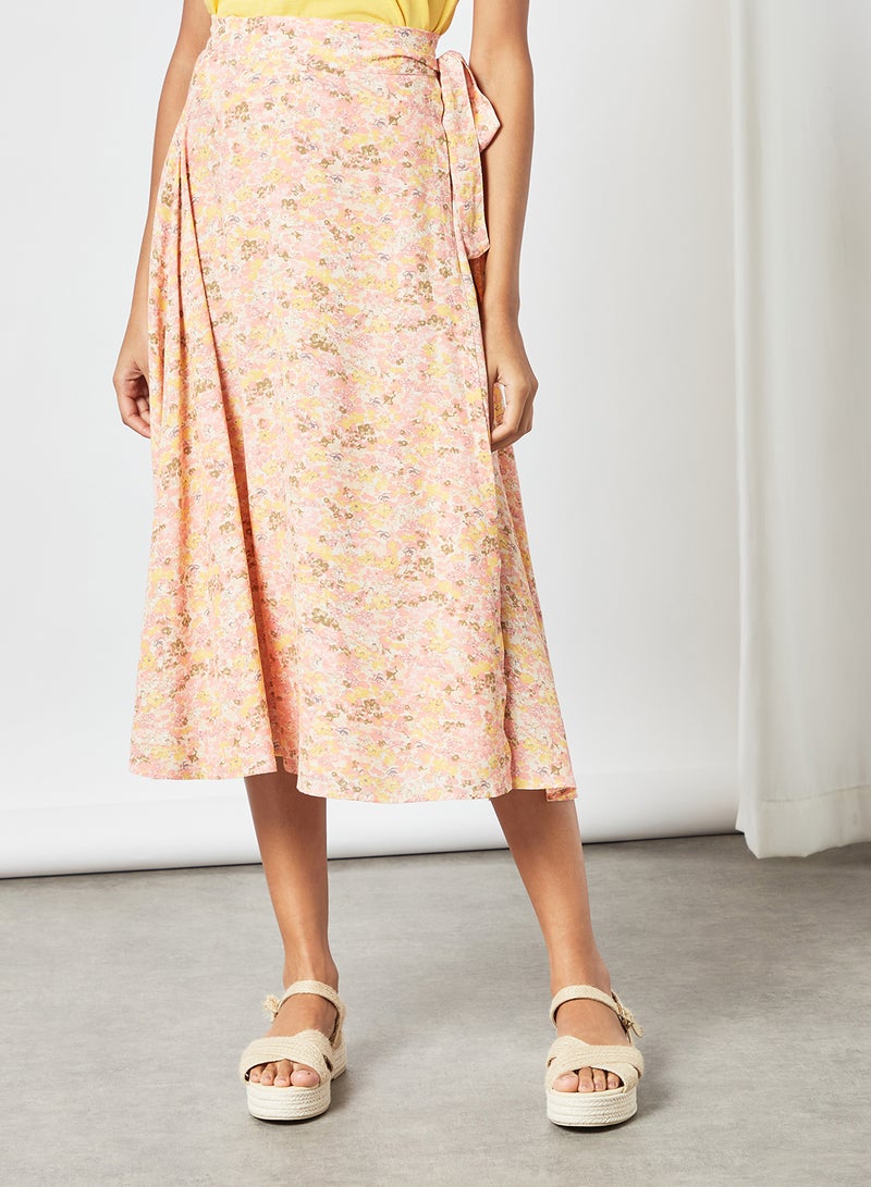 Y.A.S - Midi Wrap Skirt Multicolour - Image 1