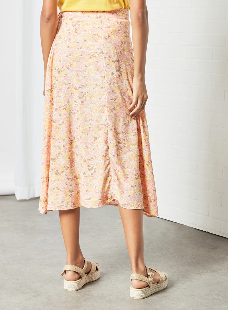 Y.A.S Midi Wrap Skirt