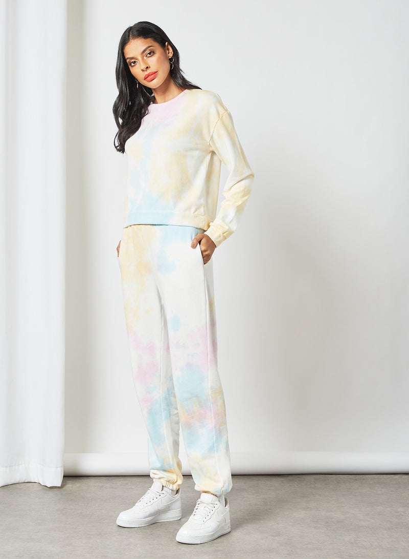 PIECES - Tie Dye Sweatpants Multicolour - Image 1