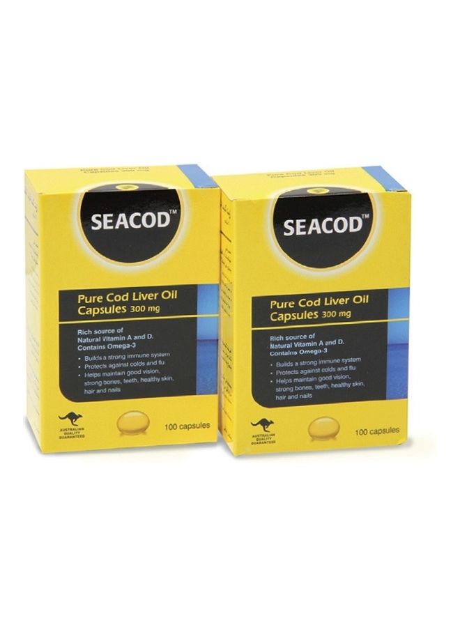 SEACOD 200-Piece Pure Cod Liver Oil Capsules 