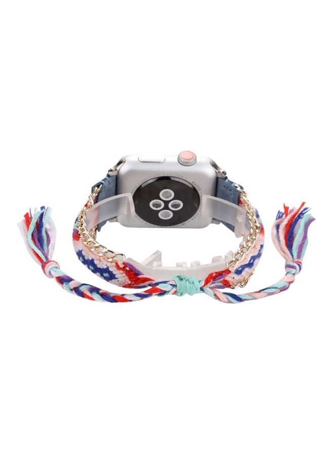 Voberry Replacement Band For Apple Watch Series 1/2/3 42mm Blue/Red/Pink - Image 2