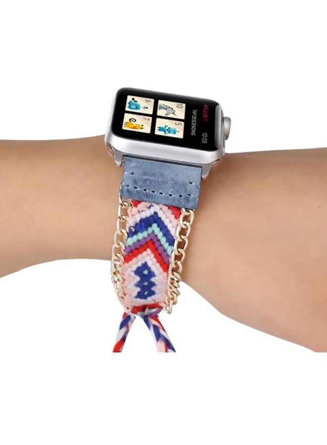 Voberry Replacement Band For Apple Watch Series 1/2/3 42mm Blue/Red/Pink - Image 4