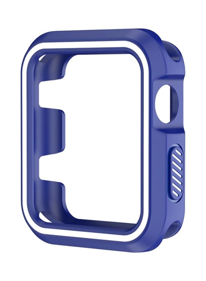 Voberry Rugged Armor Bumper Protective Case Cover For Apple Watch Series 1/2/3 38mm Blue/White - Image 1