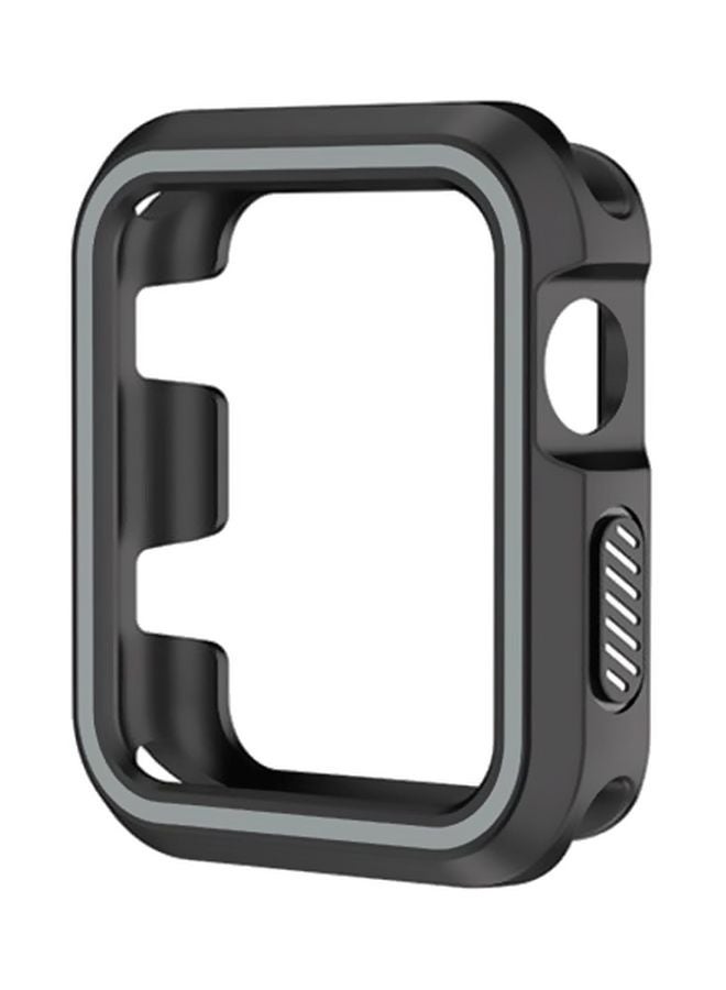 Voberry Rugged Armor Bumper Protective Case Cover For Apple Watch Series 1/2/3 38mm Black/Grey - Image 1