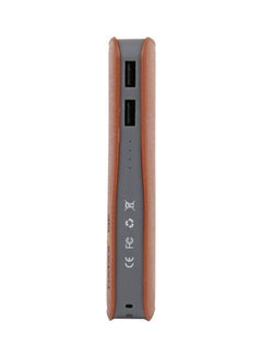 Datazone 13000.0 mAh Portable Lightweight Power Bank Dual USB Port Brown  - Image 3