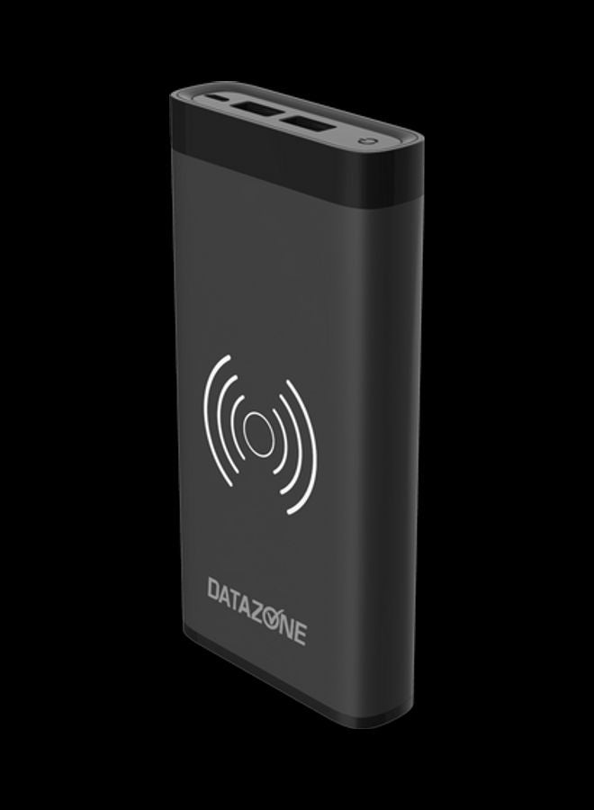 Datazone 8000.0 mAh Portable Lightweight Dual USB Port Power Bank Black  - Image 3