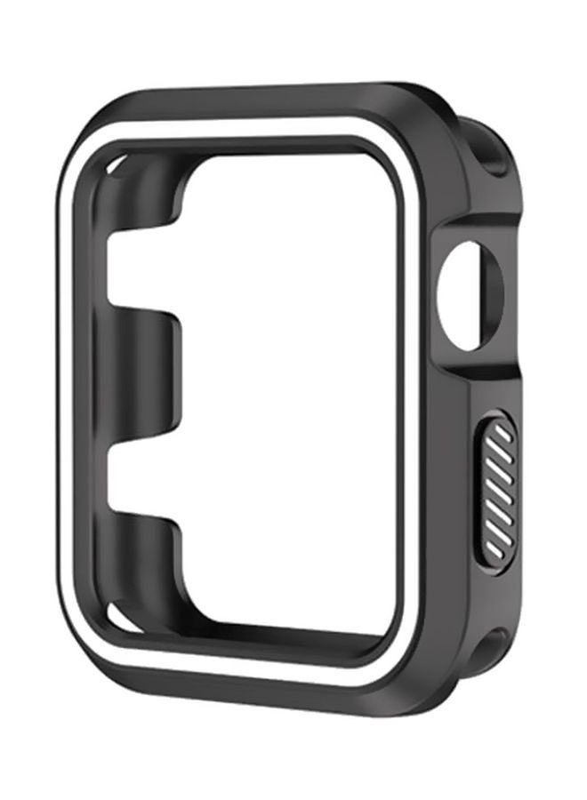 Voberry Rugged Armor Bumper Protective Case Cover For Apple Watch Series 1/2/3 42mm Black/White - Image 1