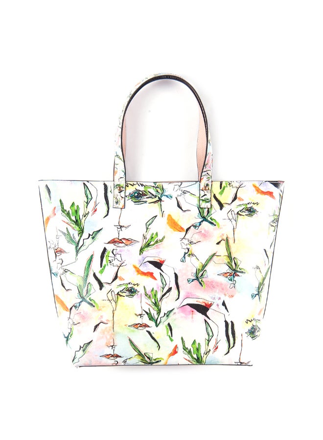 Biggdesign - Faces Printed Tote Multicolour - Image 1