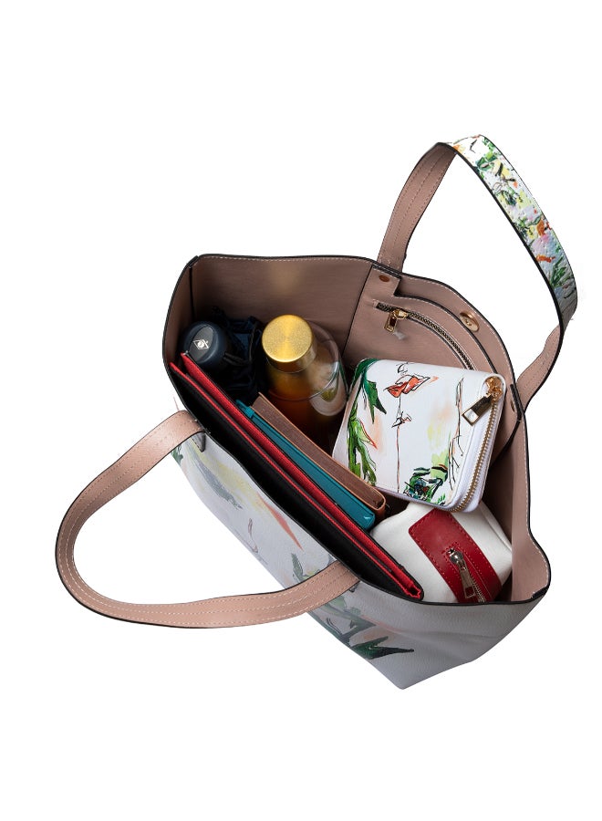 Biggdesign - Faces Printed Tote Multicolour - Image 1