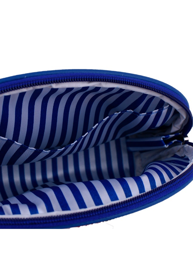 Biggdesign Owl Printed Cosmetic Bag Blue - Image 3