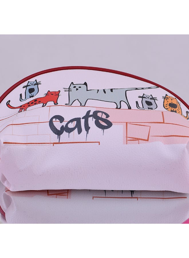 بيج ديزاين حقيبة للمستحضرات التجميلية بطبعة قطط متعدد الألوان - Image 4